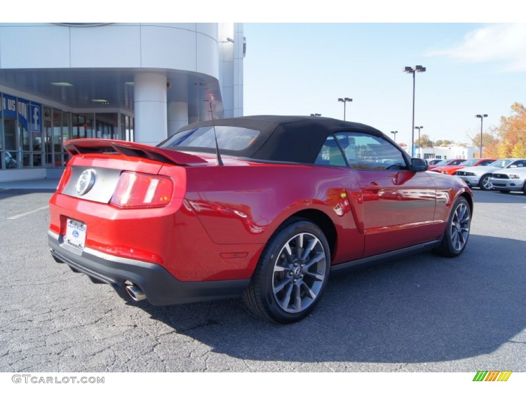 2011 Mustang GT/CS California Special Convertible - Red Candy Metallic / CS Charcoal Black/Carbon photo #3