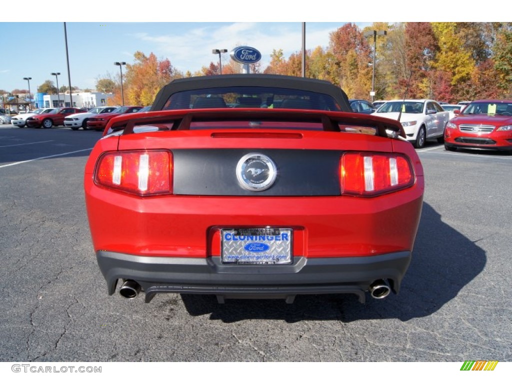 2011 Mustang GT/CS California Special Convertible - Red Candy Metallic / CS Charcoal Black/Carbon photo #4