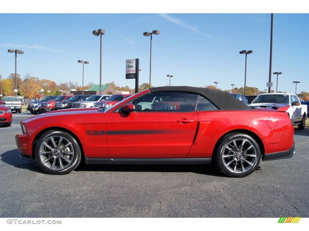 2011 Mustang GT/CS California Special Convertible - Red Candy Metallic / CS Charcoal Black/Carbon photo #5