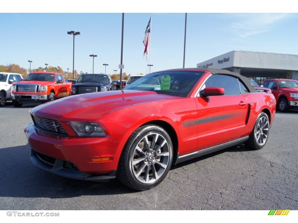 2011 Mustang GT/CS California Special Convertible - Red Candy Metallic / CS Charcoal Black/Carbon photo #6