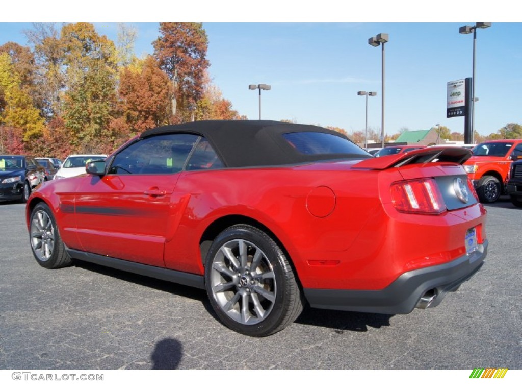 2011 Mustang GT/CS California Special Convertible - Red Candy Metallic / CS Charcoal Black/Carbon photo #37