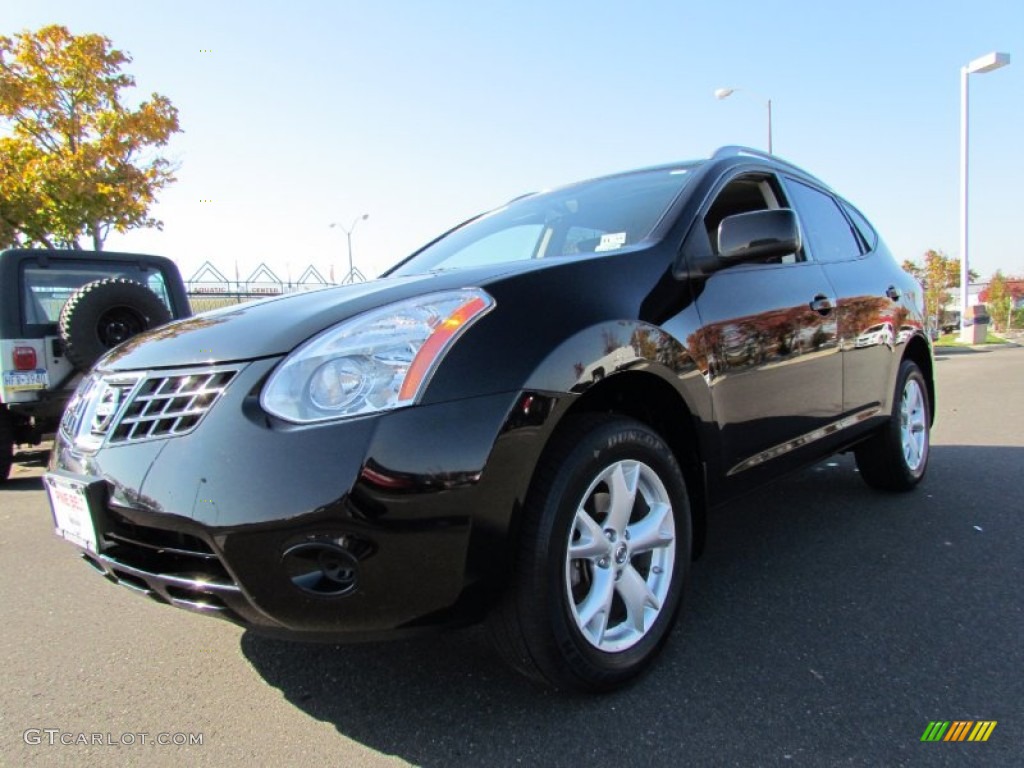 2009 Rogue SL AWD - Wicked Black / Black photo #1