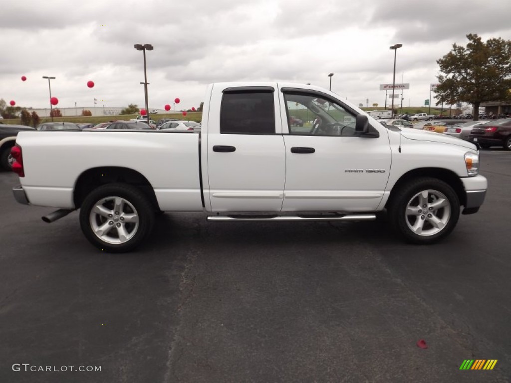 Bright White 2007 Dodge Ram 1500 SLT Quad Cab Exterior Photo #56247947