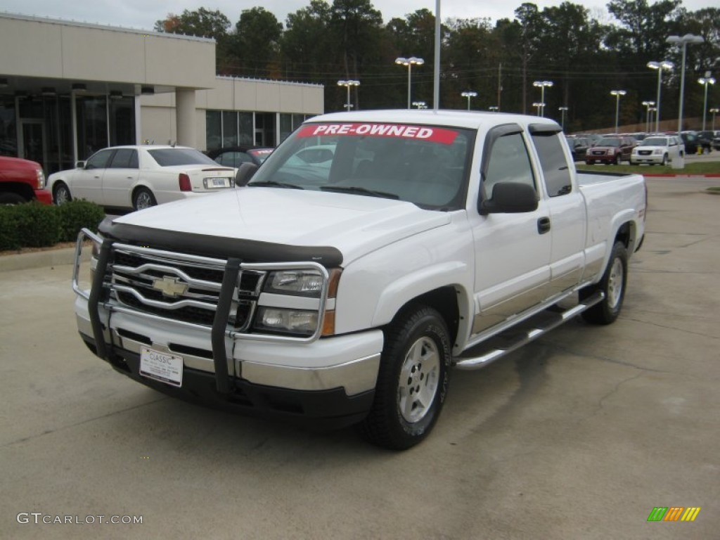 2006 Silverado 1500 Z71 Extended Cab 4x4 - Summit White / Medium Gray photo #1