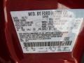 FL: Toreador Red Metallic 2012 Ford Escape XLT Color Code