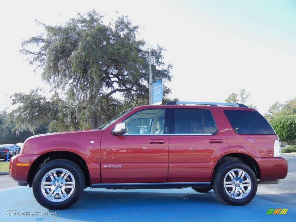 Vivid Red Metallic 2008 Mercury Mountaineer Premier Exterior Photo #56250008