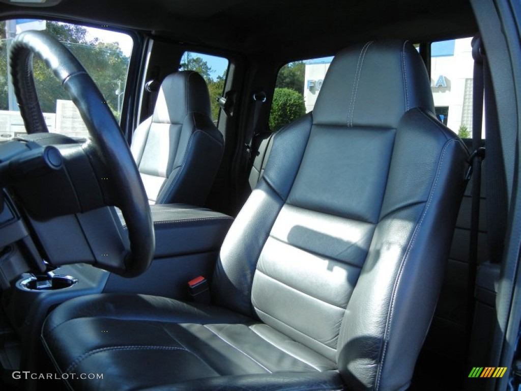 Black Interior 2008 Ford F350 Super Duty FX4 SuperCab 4x4 Photo #56250416