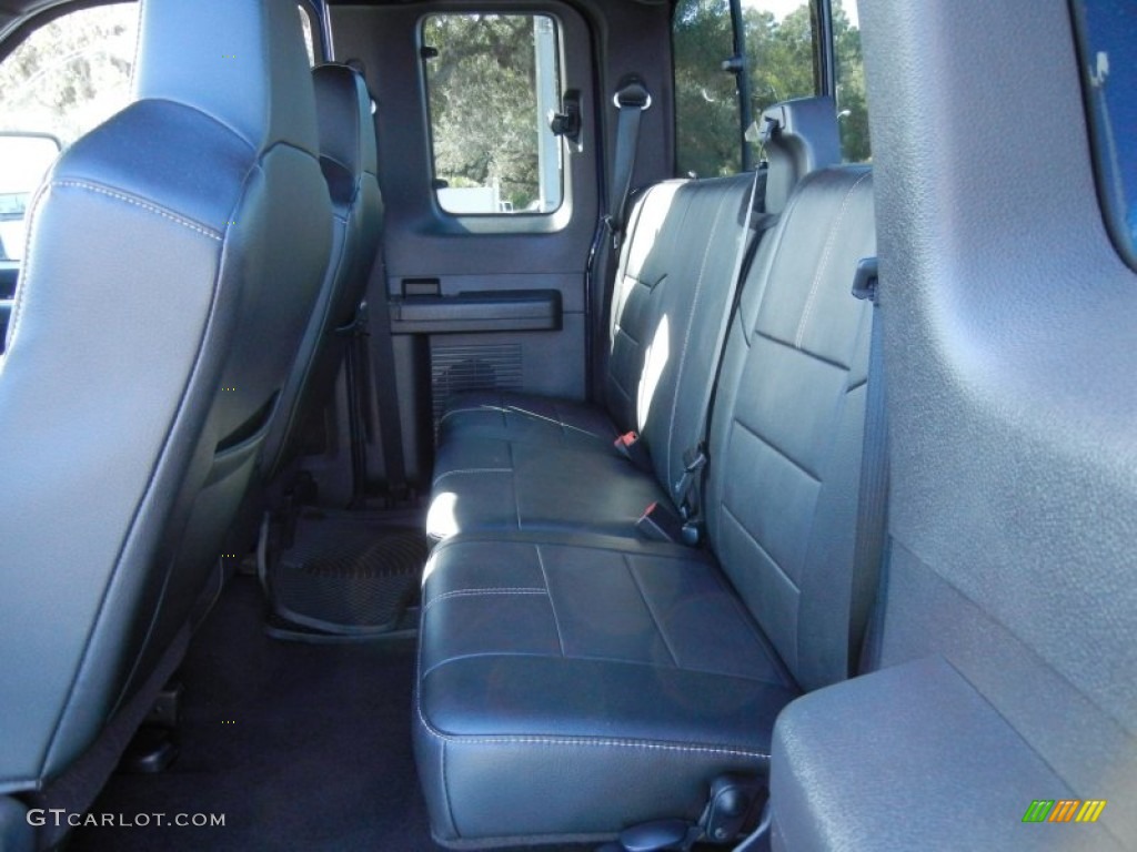 Black Interior 2008 Ford F350 Super Duty FX4 SuperCab 4x4 Photo #56250452