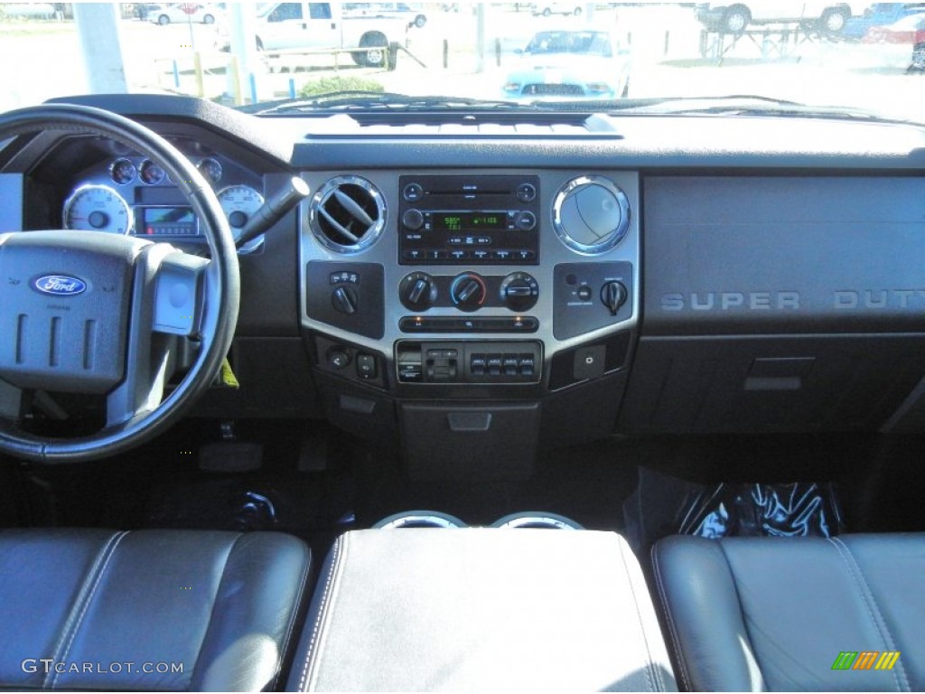 2008 Ford F350 Super Duty FX4 SuperCab 4x4 Black Dashboard Photo #56250488