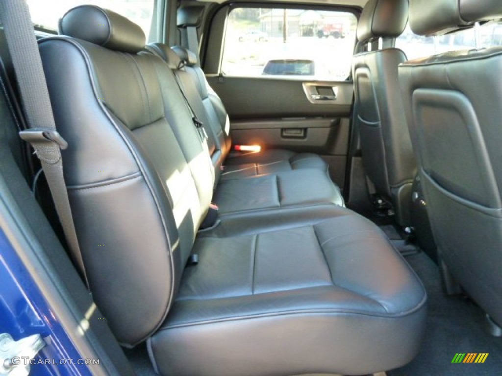 Ebony Black Interior 2008 Hummer H2 SUT Photo #56250599