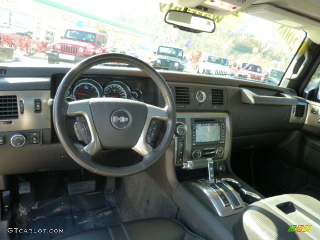 2008 Hummer H2 SUT Ebony Black Dashboard Photo #56250632