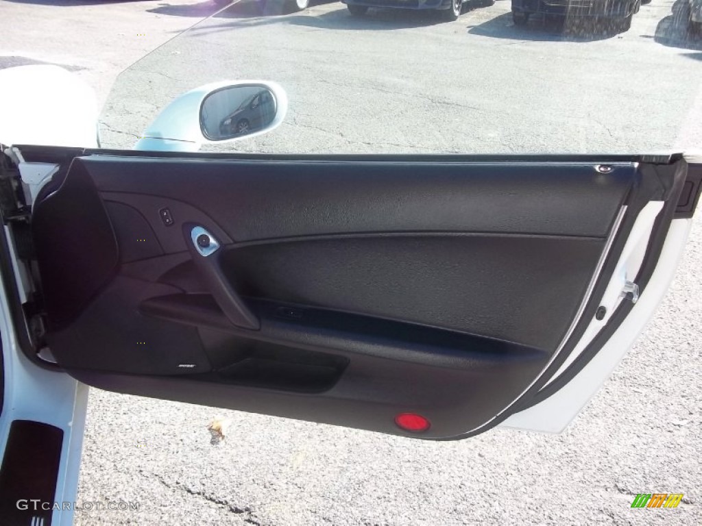 2006 Chevrolet Corvette Coupe Ebony Black Door Panel Photo #56251985