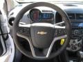 Jet Black/Dark Titanium 2012 Chevrolet Sonic LTZ Sedan Steering Wheel