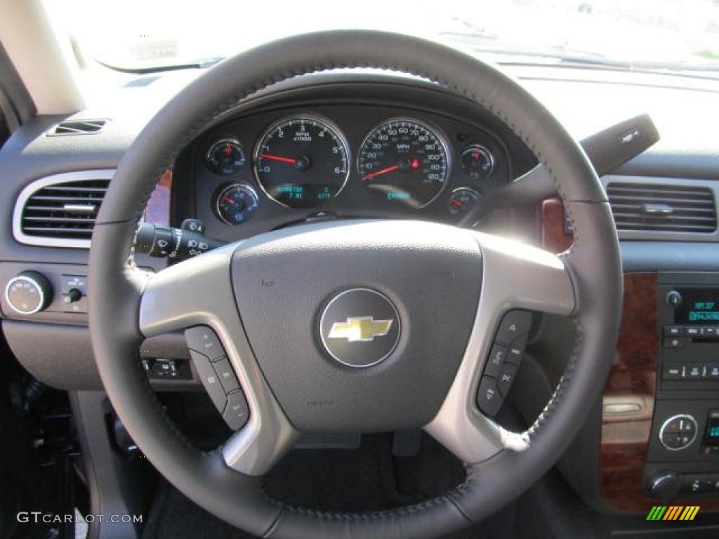 2012 Chevrolet Avalanche LT 4x4 Ebony Steering Wheel Photo #56252864