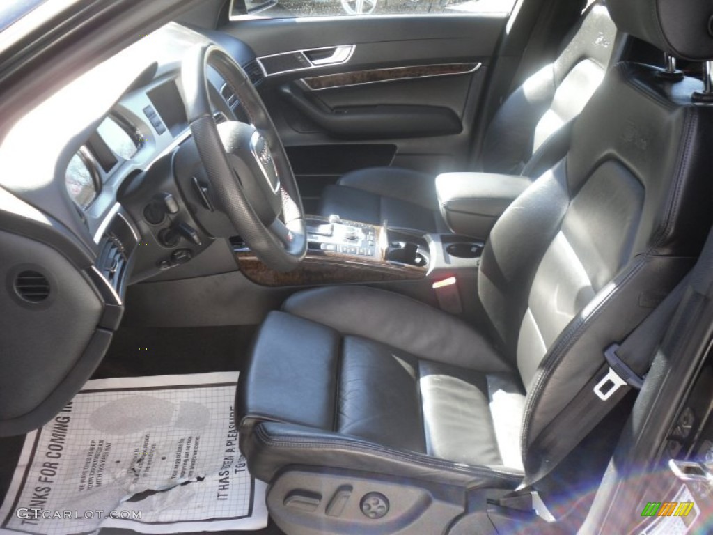 Black Interior 2008 Audi A6 3.2 quattro Sedan Photo #56253348