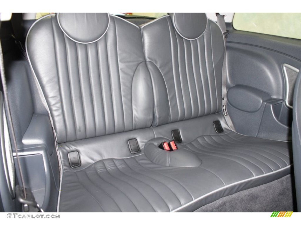 Carbon Black Lounge Leather Interior 2006 Mini Cooper S Hardtop Photo #56253782
