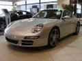 2008 Arctic Silver Metallic Porsche 911 Carrera S Coupe  photo #3