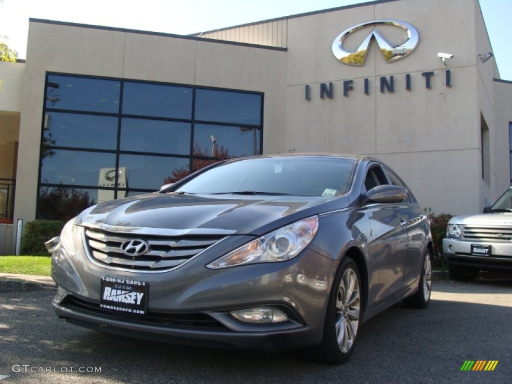 2011 Sonata SE - Harbor Gray Metallic / Gray photo #1