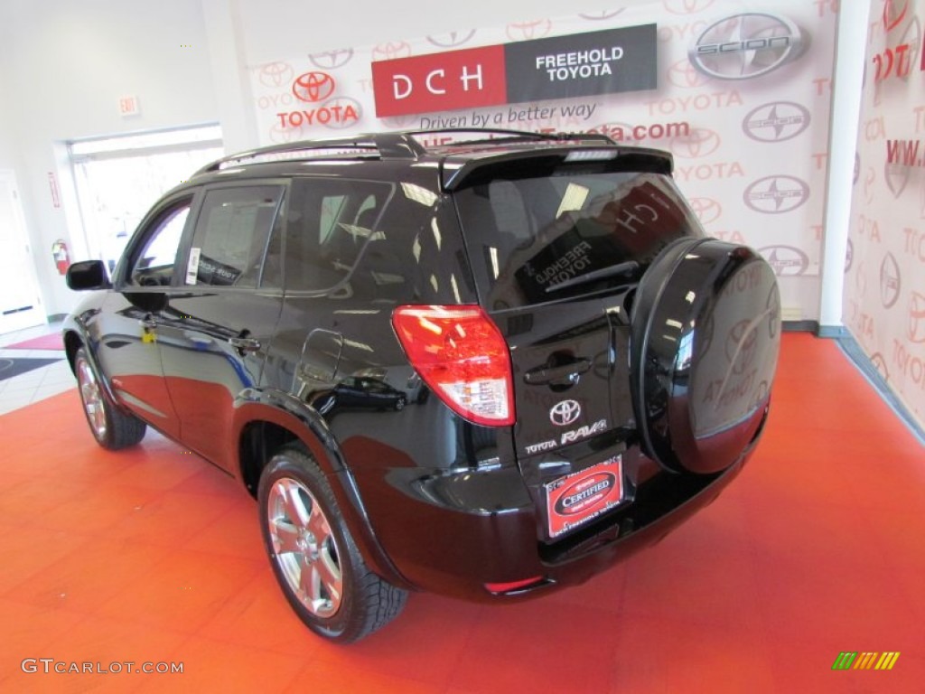 2008 RAV4 Sport V6 4WD - Black / Dark Charcoal photo #6