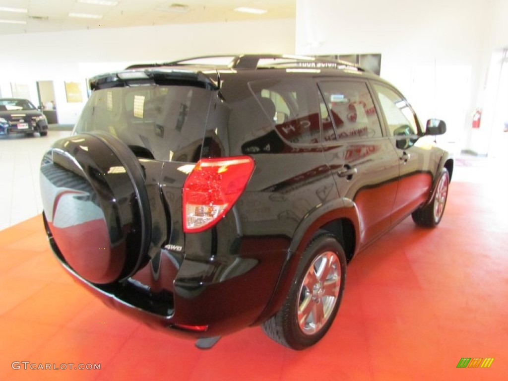 2008 RAV4 Sport V6 4WD - Black / Dark Charcoal photo #9