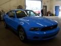 2010 Grabber Blue Ford Mustang V6 Coupe  photo #17