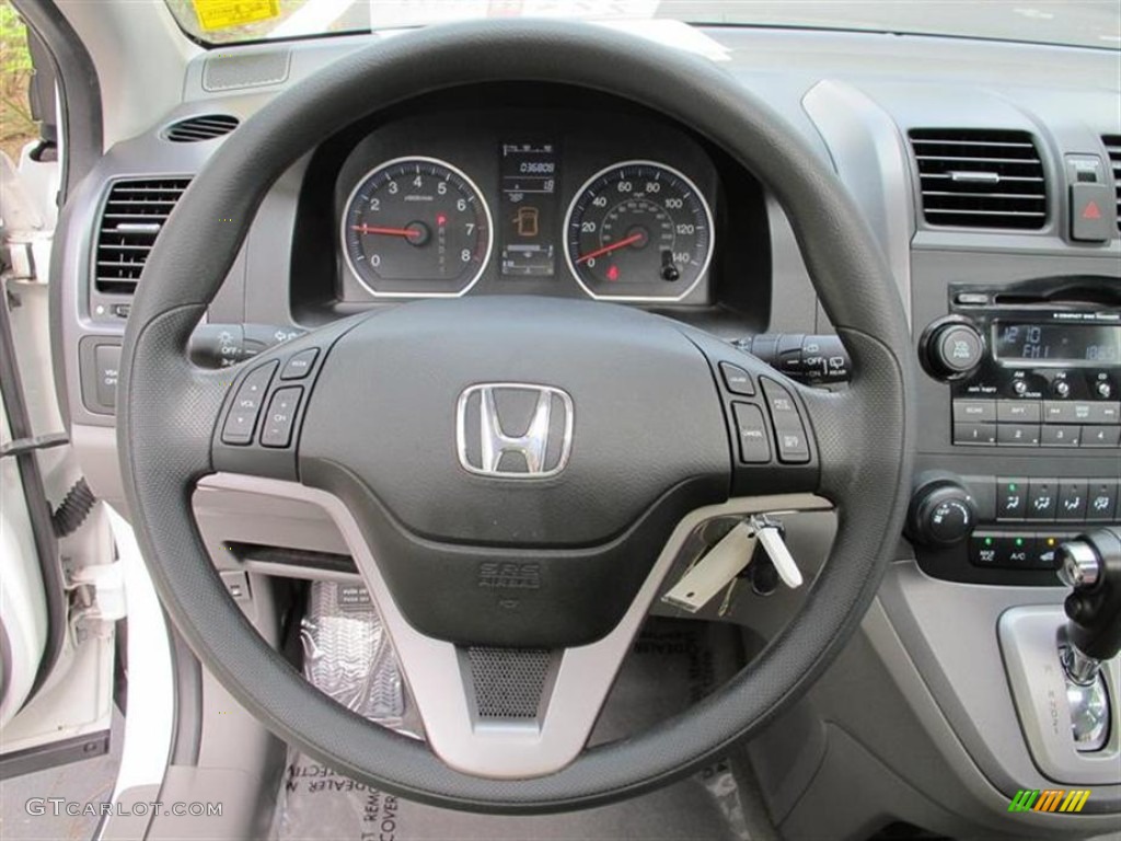 2008 Honda CR-V EX Gray Steering Wheel Photo #56257991