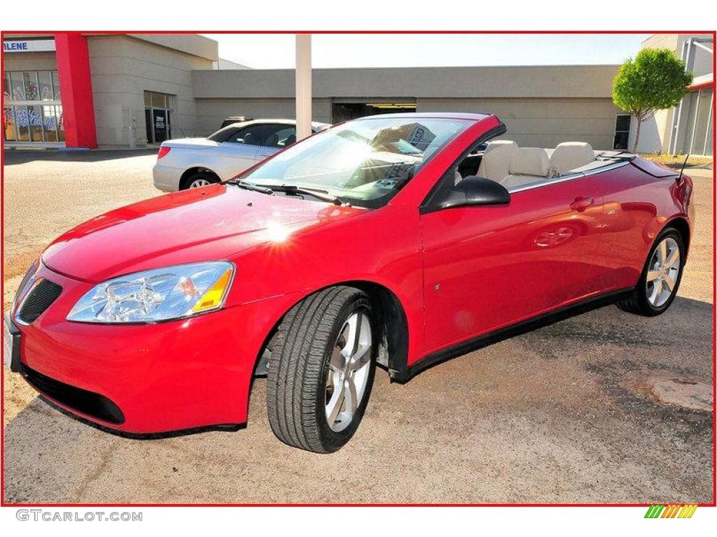2007 G6 GT Convertible - Crimson Red / Light Taupe photo #1
