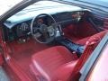 1986 Chevrolet Camaro Red Interior Prime Interior Photo