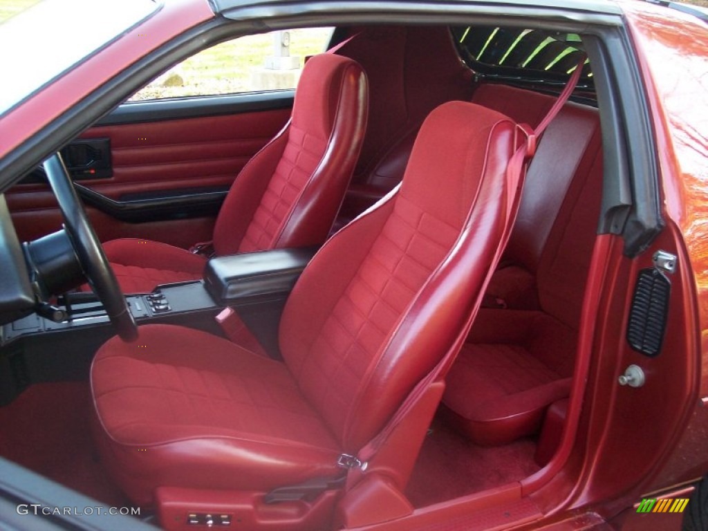 Red Interior 1986 Chevrolet Camaro Z28 Coupe Photo #56258999