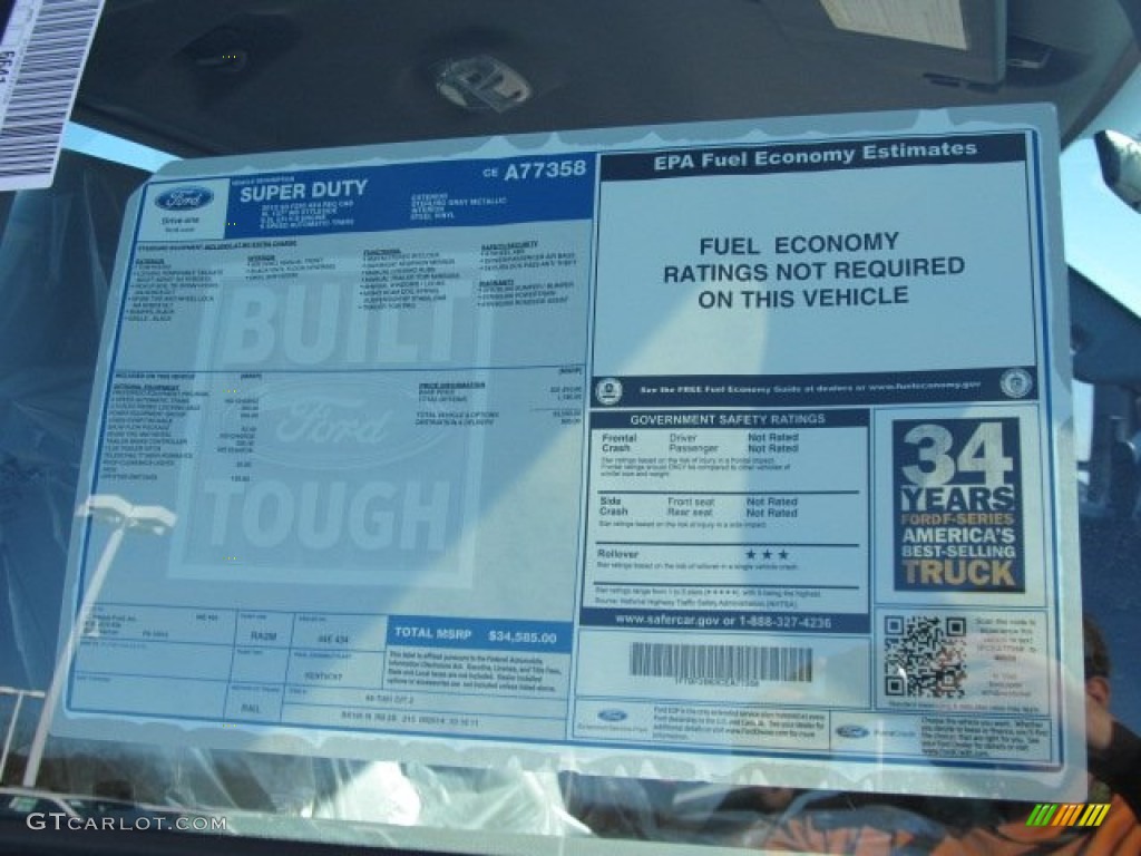 2012 F250 Super Duty XL Regular Cab 4x4 - Sterling Grey Metallic / Steel photo #4