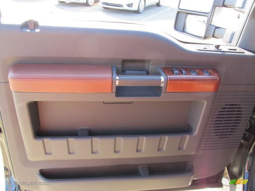 2012 Ford F350 Super Duty King Ranch Crew Cab 4x4 Chaparral Leather Door Panel Photo #56260226