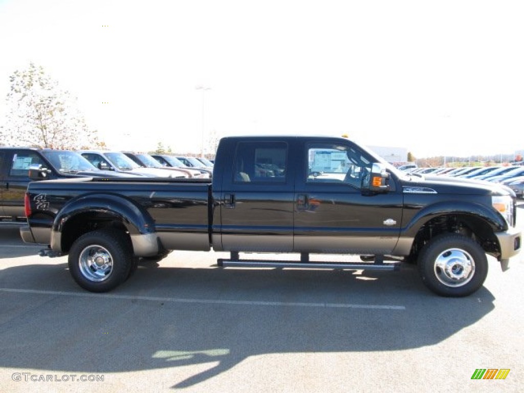 Black 2012 Ford F350 Super Duty King Ranch Crew Cab 4x4 Dually Exterior Photo #56260310