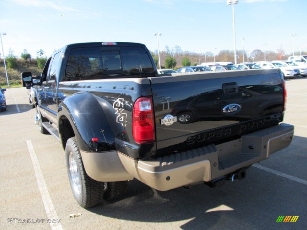 2012 F350 Super Duty King Ranch Crew Cab 4x4 Dually - Black / Chaparral Leather photo #10