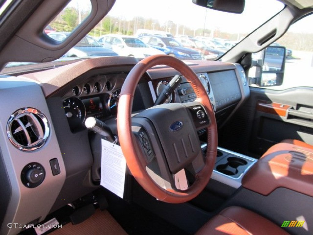 2012 F350 Super Duty King Ranch Crew Cab 4x4 Dually - Black / Chaparral Leather photo #13
