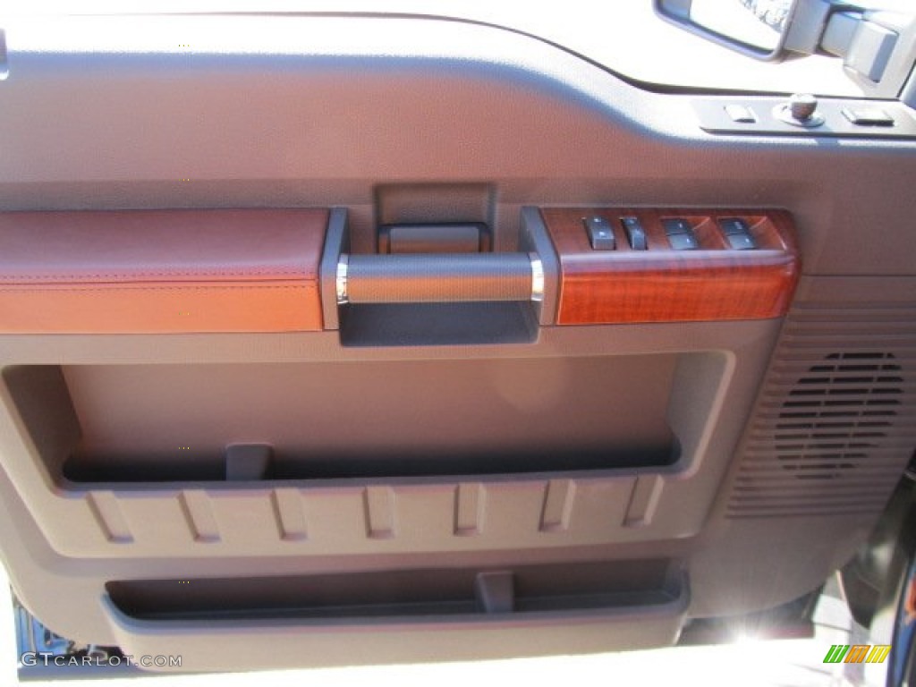 2012 F350 Super Duty King Ranch Crew Cab 4x4 Dually - Black / Chaparral Leather photo #14