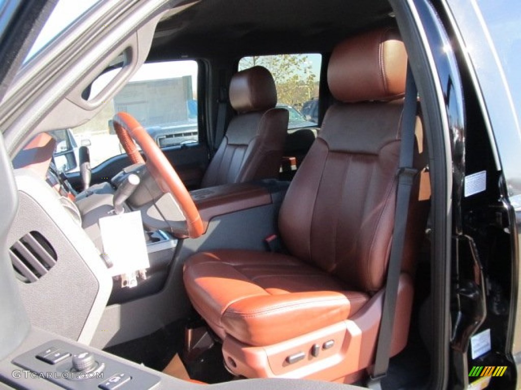 2012 Ford F350 Super Duty King Ranch Crew Cab 4x4 Dually King Ranch drivers seat in Chaparral Leather Photo #56260445
