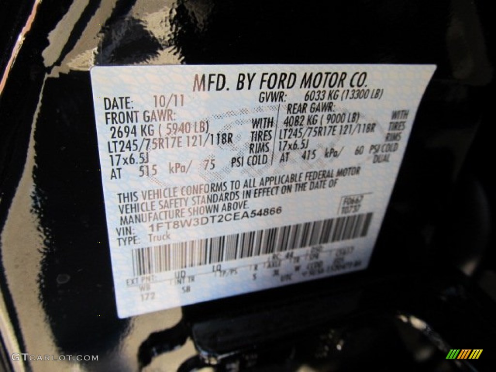 2012 F350 Super Duty King Ranch Crew Cab 4x4 Dually - Black / Chaparral Leather photo #24