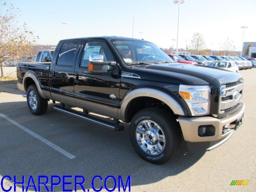 2012 F250 Super Duty King Ranch Crew Cab 4x4 - Black / Chaparral Leather photo #1