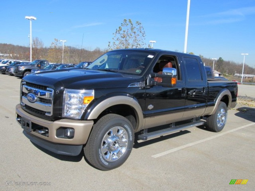 2012 F250 Super Duty King Ranch Crew Cab 4x4 - Black / Chaparral Leather photo #8