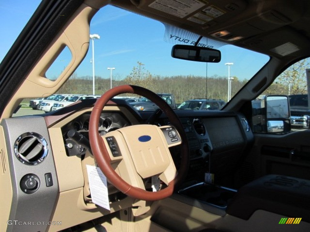 2012 F250 Super Duty King Ranch Crew Cab 4x4 - Black / Chaparral Leather photo #17