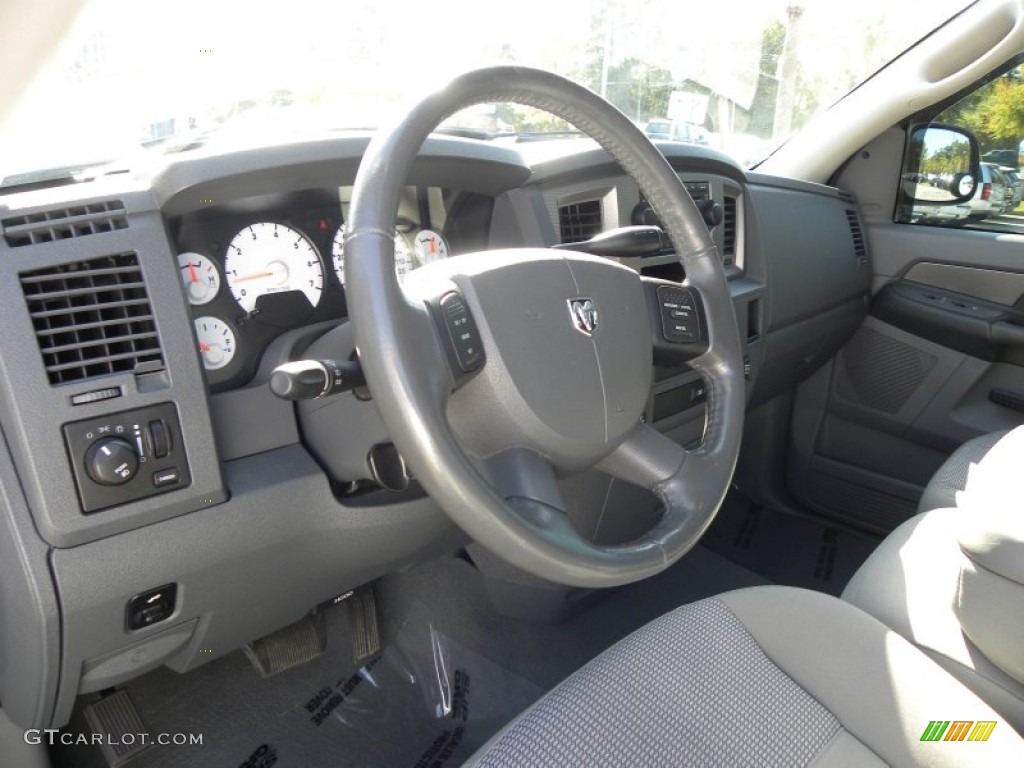 2008 Ram 1500 SLT Quad Cab - Bright Silver Metallic / Medium Slate Gray photo #3