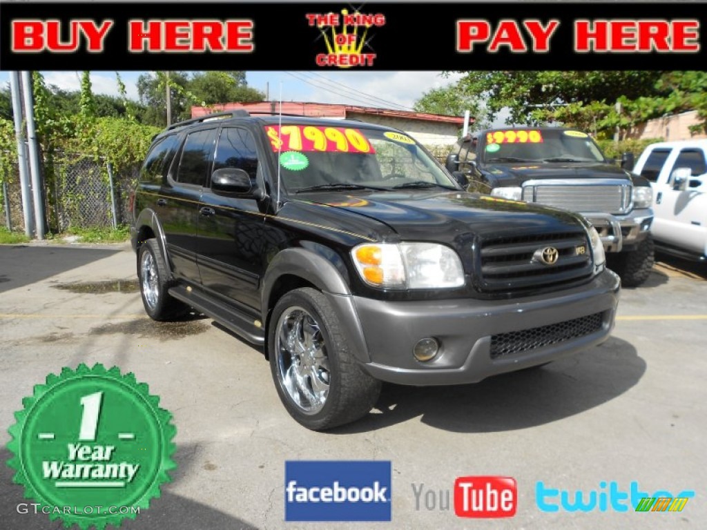 2003 Sequoia Limited - Black / Oak photo #1