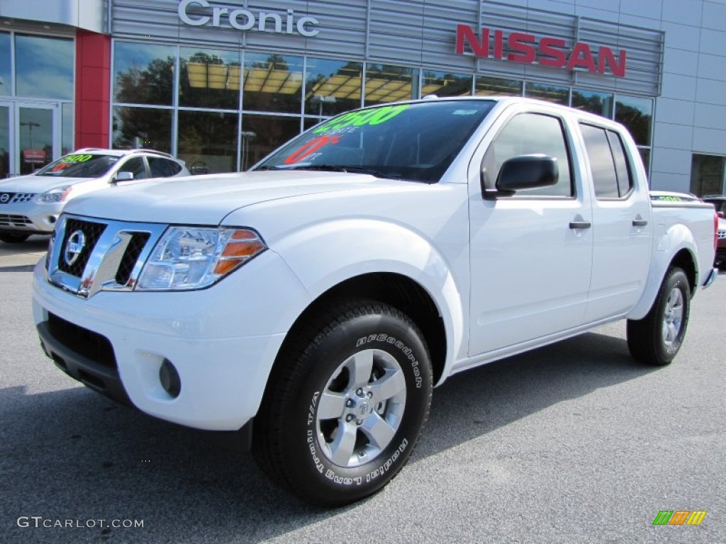 2012 Frontier SV Crew Cab - Avalanche White / Steel photo #1