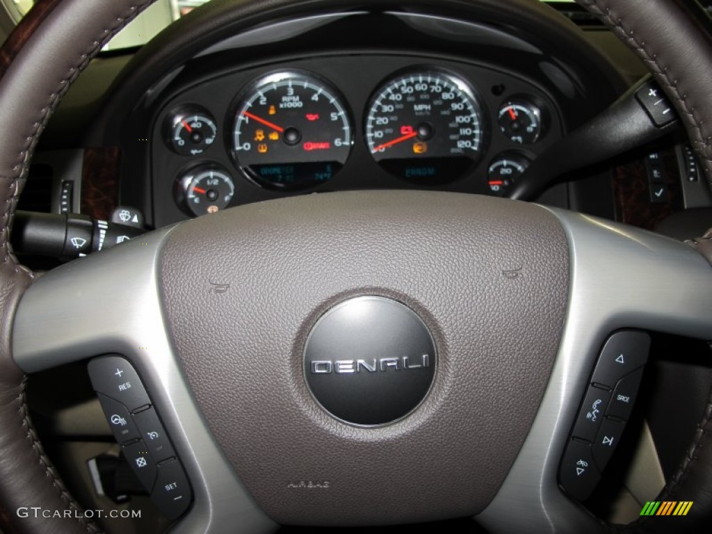 2012 Sierra 1500 Denali Crew Cab 4x4 - Summit White / Cocoa/Light Cashmere photo #14