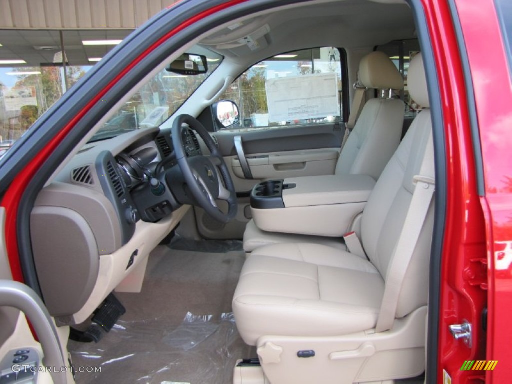 Light Cashmere Interior 2012 Chevrolet Silverado 2500HD LT Crew Cab 4x4 Photo #56263784