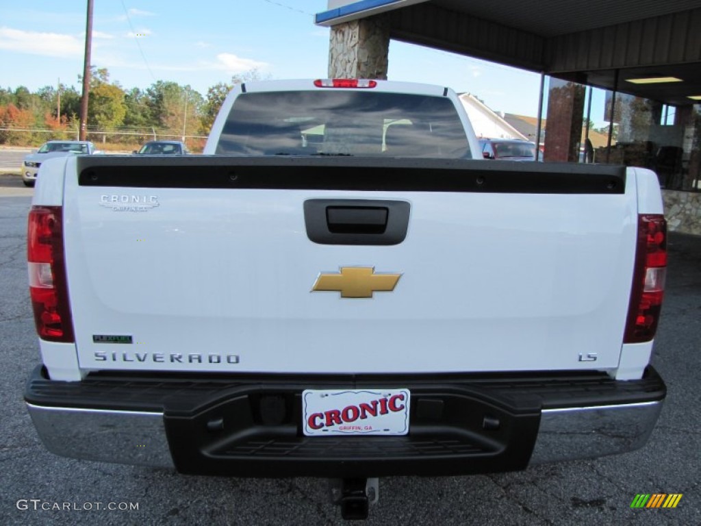 2012 Silverado 1500 LS Extended Cab - Summit White / Dark Titanium photo #6