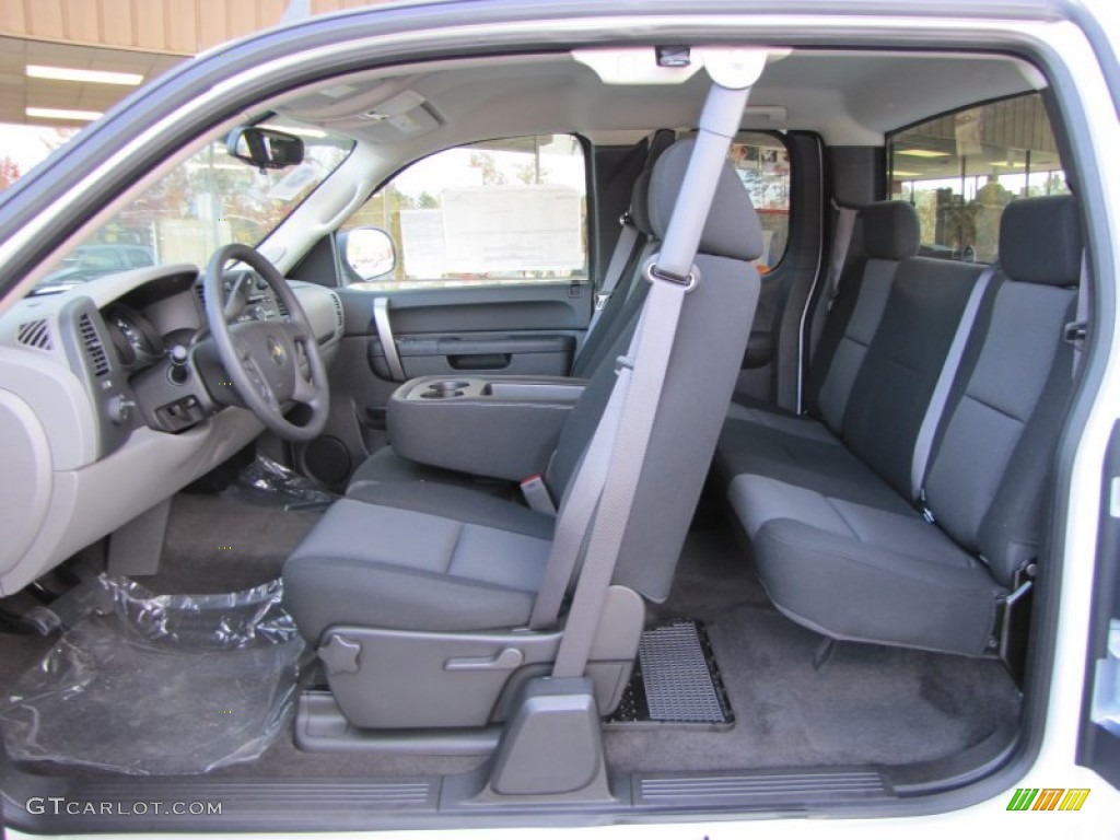 Dark Titanium Interior 2012 Chevrolet Silverado 1500 LS Extended Cab Photo #56264417