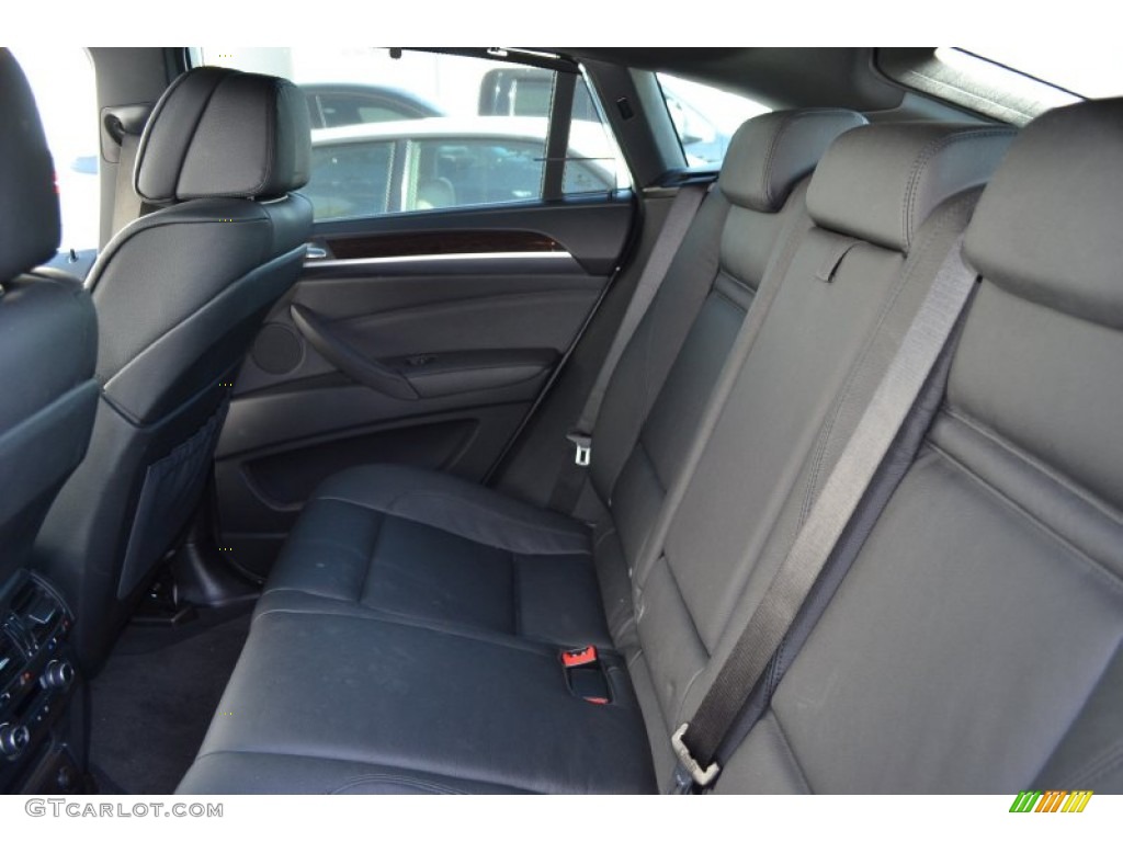 Black Interior 2012 BMW X6 xDrive50i Photo #56264903
