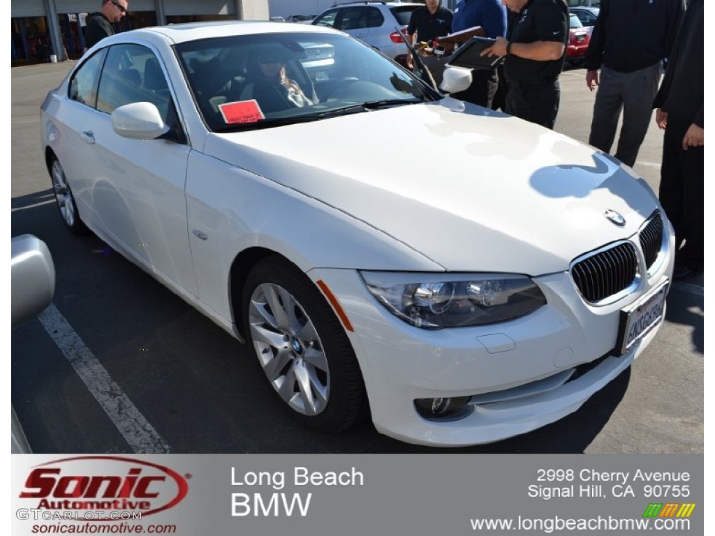 2011 3 Series 328i Coupe - Alpine White / Black photo #1