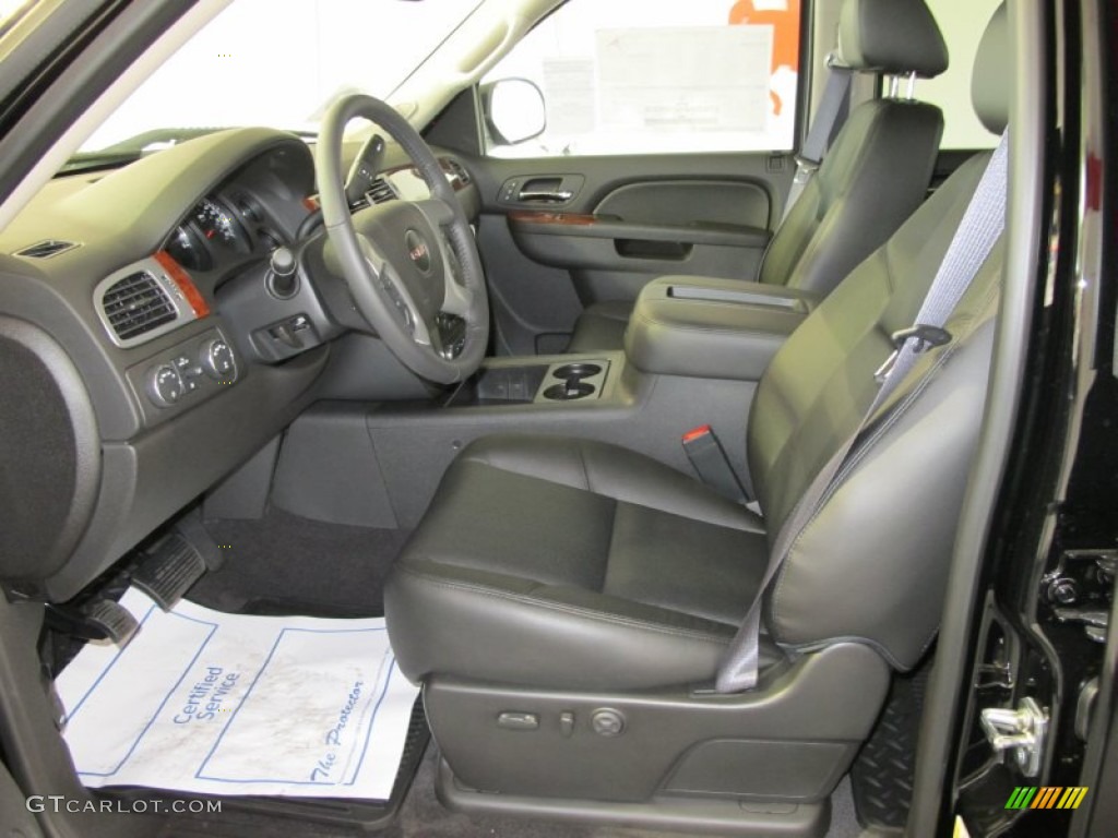 Ebony Interior 2012 GMC Sierra 1500 SLT Crew Cab 4x4 Photo #56265143